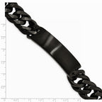 Chisel Stainless Steel Brushed Black Ip Id Link Bracelet
