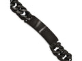 Chisel Stainless Steel Brushed Black Ip Id Link Bracelet