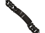 Chisel Stainless Steel Brushed Black Ip Id Link Bracelet