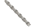 Chisel Stainless Steel Polished/brushed Textured Link Bracelet