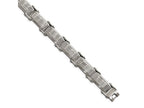 Chisel Stainless Steel Polished/brushed Textured Link Bracelet