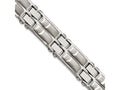 Chisel Stainless Steel Polished And Brushed 8.5in Link Bracelet