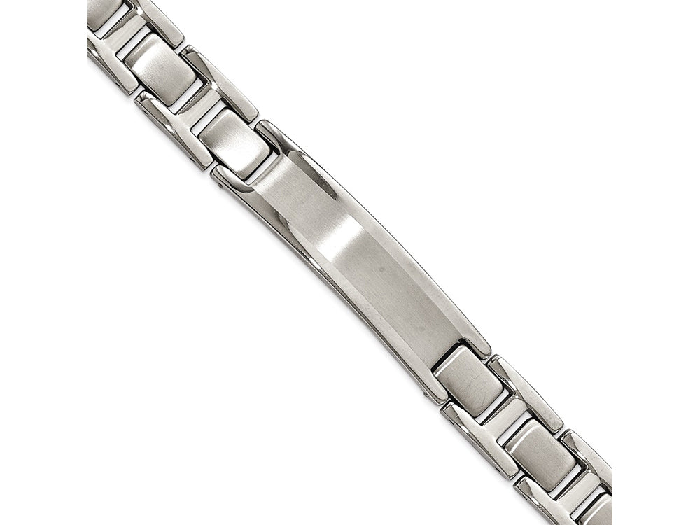 Chisel Stainless Steel Brushed And Polished 8.25 Id Link Bracelet