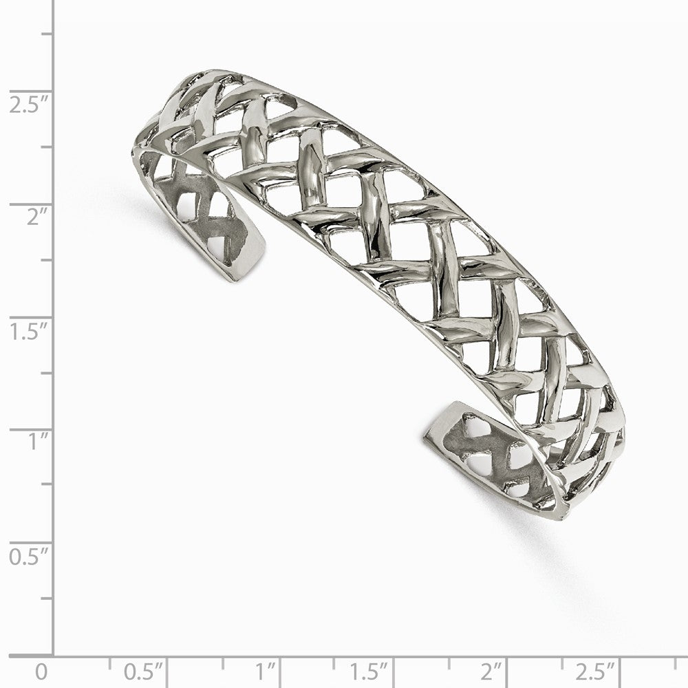 Chisel Stainless Steel Polished Bangle