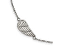 Chisel Stainless Steel Polished And Brushed 1.25in Ext. Wing Bracelet