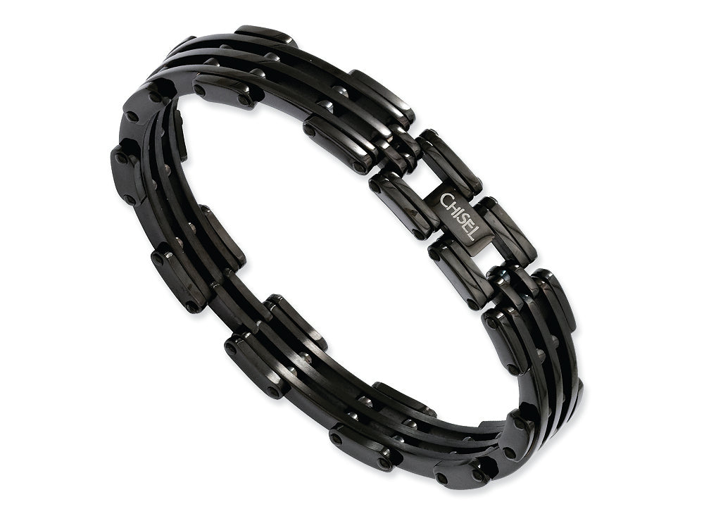 Chisel Stainless Steel Black Plating Bracelet