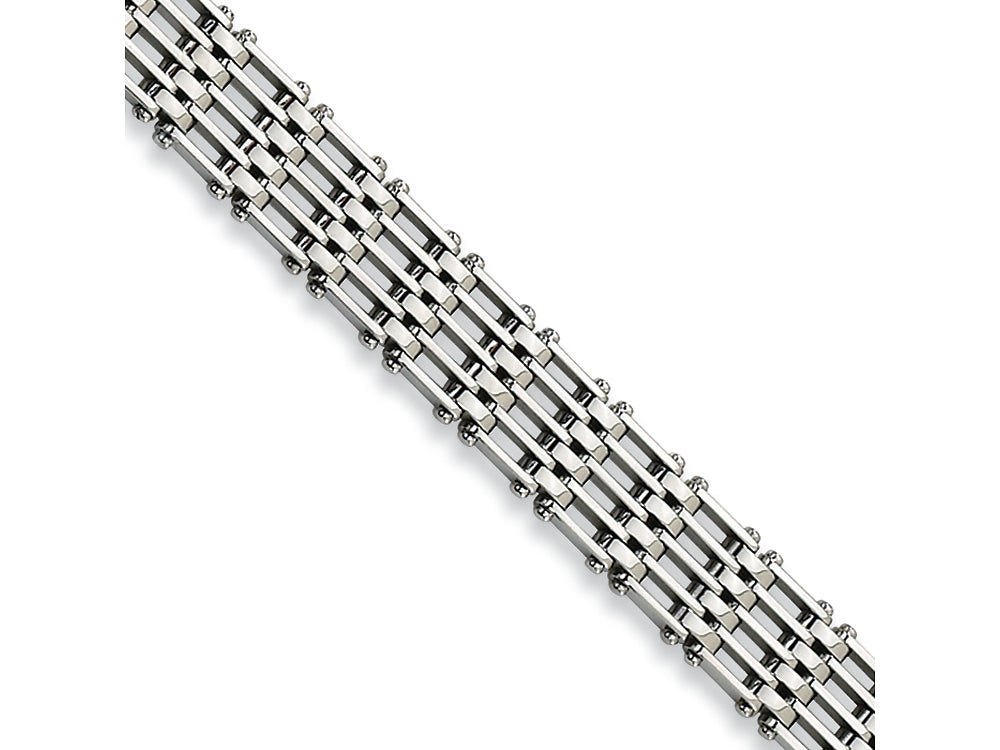 Chisel Stainless Steel Polished Bracelet - 8.5 inches