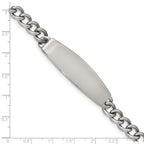 Chisel Stainless Steel Polished ID Bracelet - 8.75 inches