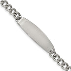 Chisel Stainless Steel Polished ID Bracelet - 8.75 inches