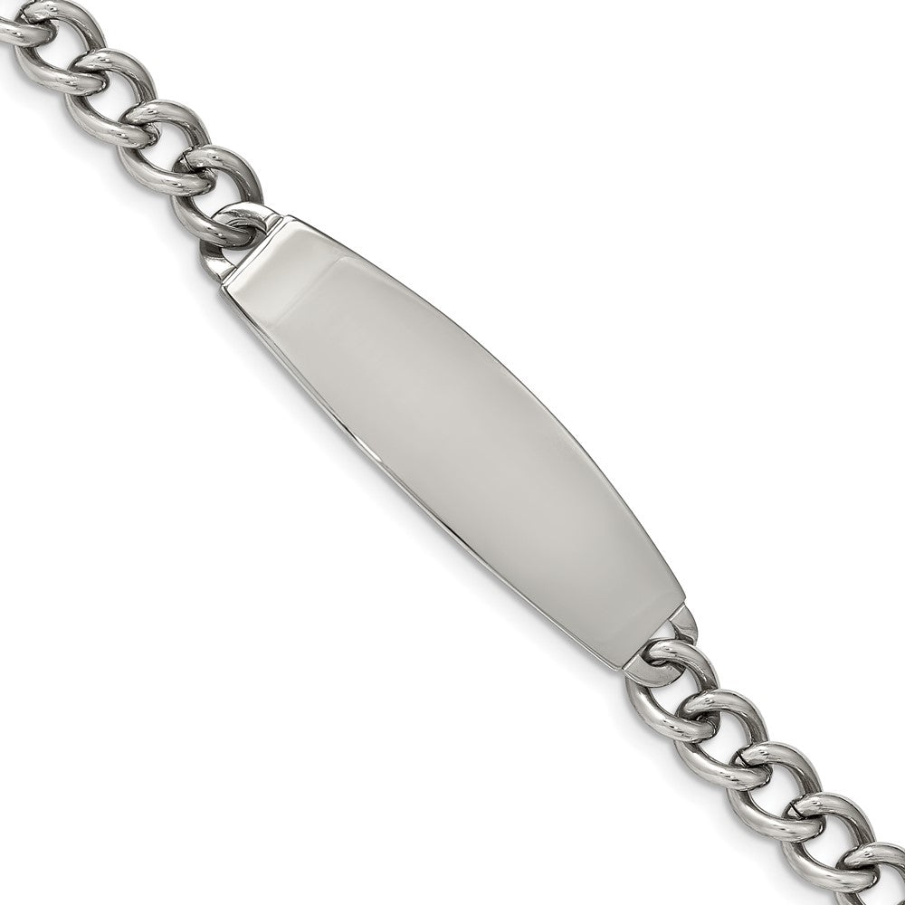 Chisel Stainless Steel Polished ID Bracelet - 8.75 inches