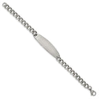 Chisel Stainless Steel Polished ID Bracelet - 8.75 inches