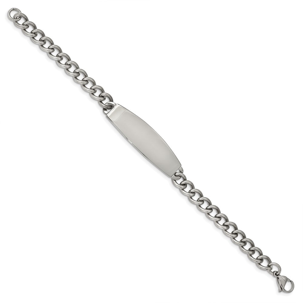 Chisel Stainless Steel Polished ID Bracelet - 8.75 inches