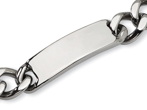 Chisel Stainless Steel Polished ID Bracelet - 9 inches
