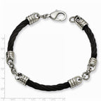 Chisel Stainless Steel Black Ip-plated Bracelet