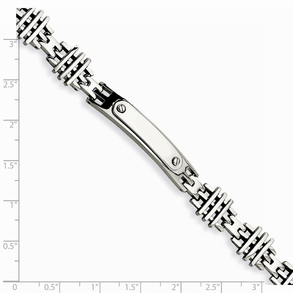 Chisel Stainless Steel Polished 8.5in Id Bracelet
