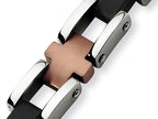 Chisel Stainless Steel and Chocolate and Black color IP - 8.75 inches Bracelet