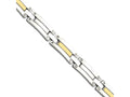 Chisel Stainless Steel and 14k Polished 8.5in Bracelet