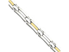 Chisel Stainless Steel and 14k Polished 8.5in Bracelet