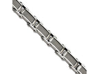 Chisel Stainless Steel Wire Brushed and Polished  8.5in Bracelet