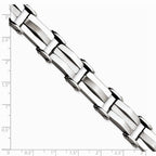Chisel Stainless Steel Brushed and Polished 8.5in Bracelet