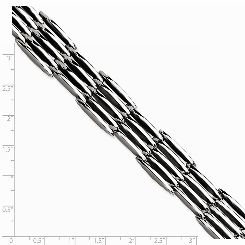 Chisel Stainless Steel Polished 8.5in Bracelet