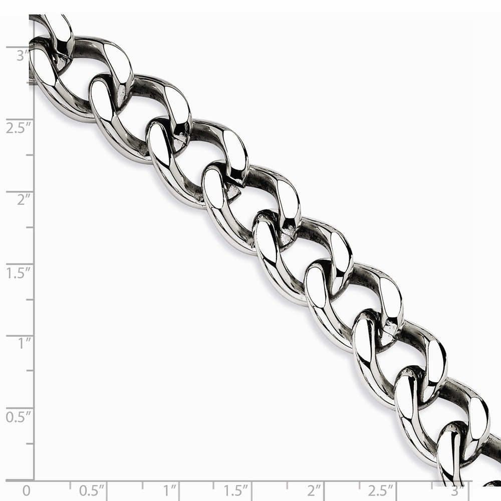 Chisel Stainless Steel Polished Large Link 8.5in Bracelet