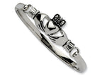 Chisel Stainless Steel Claddagh Bangle