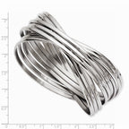 Chisel Stainless Steel Intertwined Bangle Bracelet