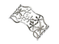 Chisel Stainless Steel Flowers Cuff Bangle