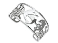 Chisel Stainless Steel Dolphins Cuff Bangle