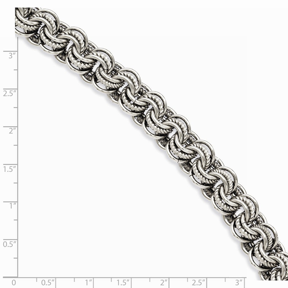 Chisel Stainless Steel Multiple Links 7.75in Bracelet