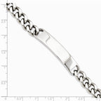 Chisel Stainless Steel Id Plate 8.5in Polished Bracelet