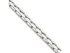 Chisel Stainless Steel White Ceramic 8in Bracelet