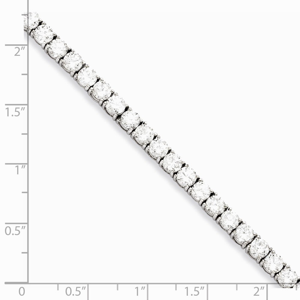 Chisel Stainless Steel CZ 7.5in Bracelet