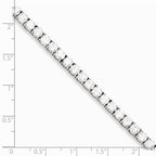 Chisel Stainless Steel CZ 7.5in Bracelet