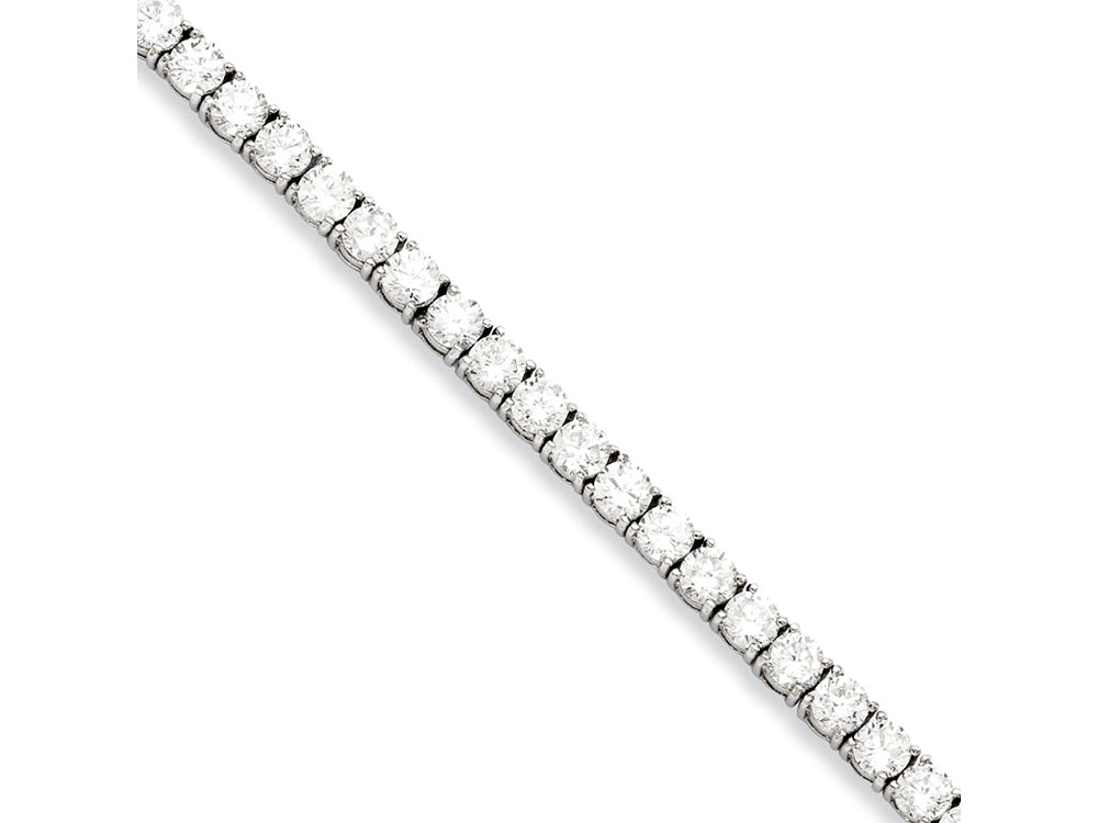Chisel Stainless Steel CZ 7.5in Bracelet