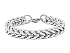 Chisel Stainless Steel Heavy Wheat 9.5in Bracelet