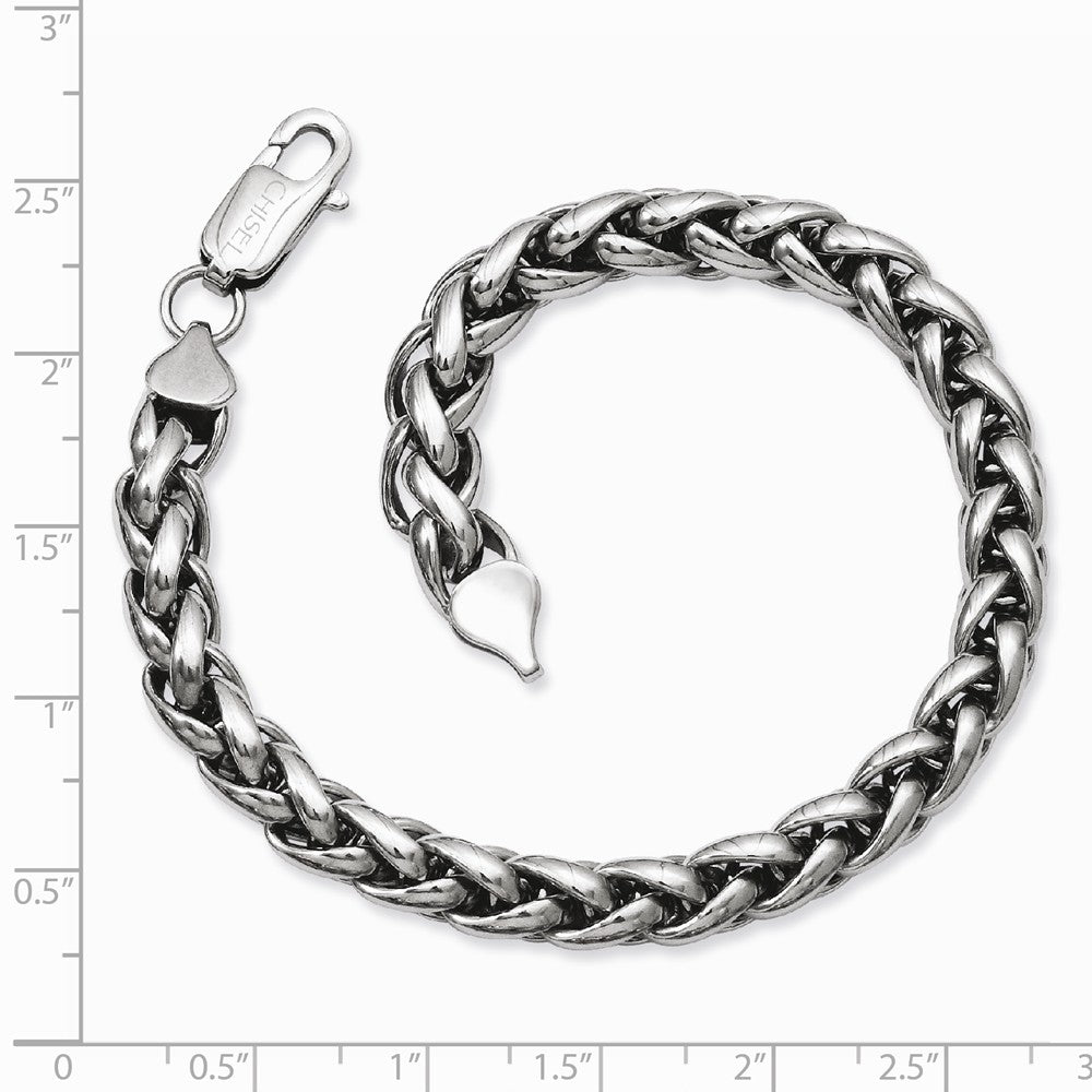 Chisel Stainless Steel Polished 8.5in Bracelet