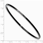 Chisel Stainless Steel Black Ip Plated Bangle