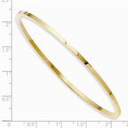 Chisel Stainless Steel Yellow Ip Plated Bangle 8 inchs by 2mm