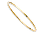 Chisel Stainless Steel Yellow Ip Plated Bangle 8 inchs by 2mm