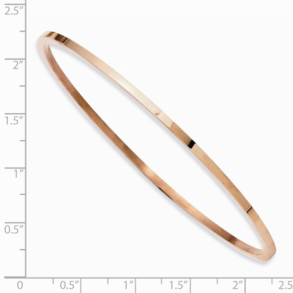 Chisel Stainless Steel Pink Ip-plated Bangle