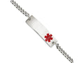 Chisel Stainless Steel Medical Jewelry 8.75in Bracelet