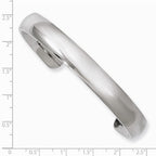 Chisel Stainless Steel Polished Cuff Bangle