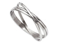 Chisel Stainless Steel Polished Intertwined Bangles