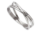 Chisel Stainless Steel Polished Intertwined Bangles
