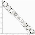 Chisel Stainless Steel Brushed and Polished Dad Bracelet
