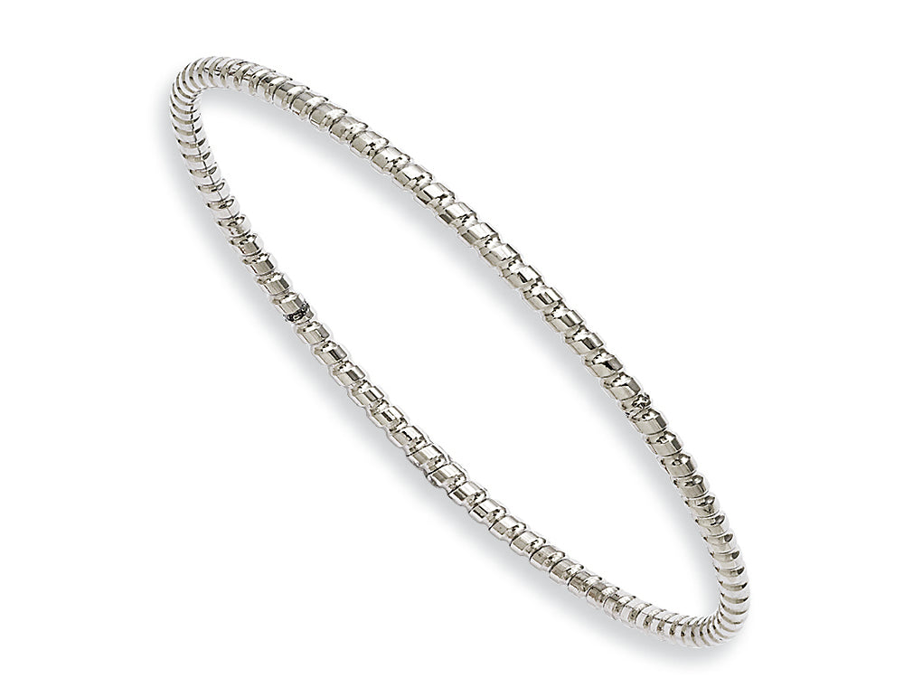 Chisel Stainless Steel Textured Bangle