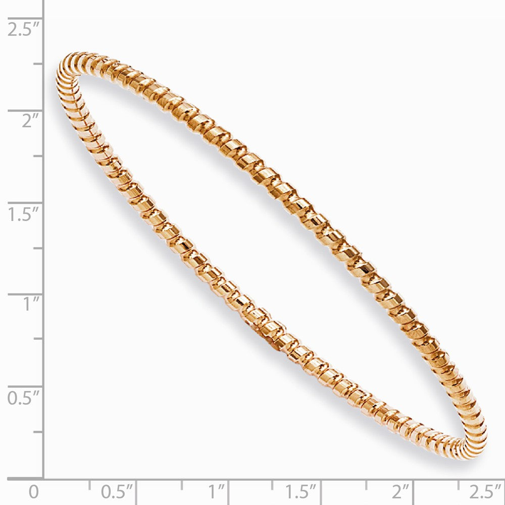 Chisel Stainless Steel Rose Ip-plated Bangle
