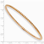 Chisel Stainless Steel Rose Ip-plated Bangle